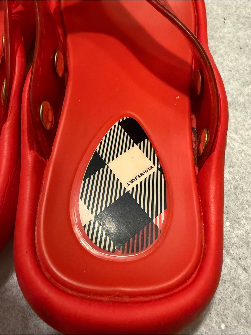 Burberry Woman Thong Flat Shoes Size 39 - Picture 3 of 12